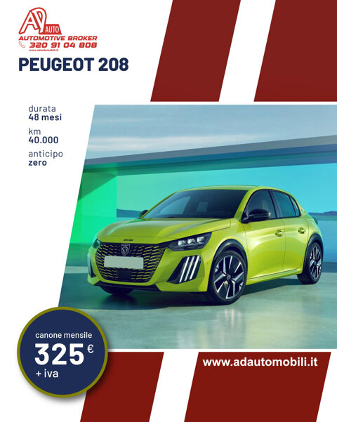 Noleggio lungo termine peugeot 208 - Ad Automobili Lavello