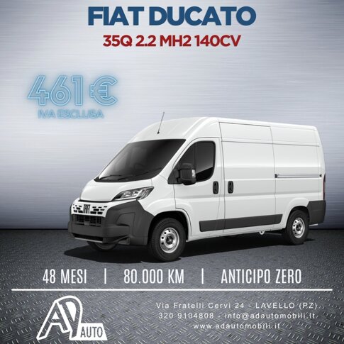 Noleggio Fiat Ducato- Ad Automobili Lavello