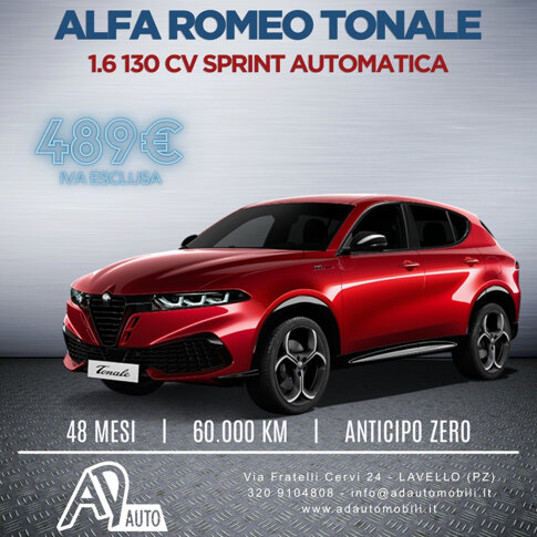 Noleggio Alfa Romeo Tonale - Ad Automobili Lavello