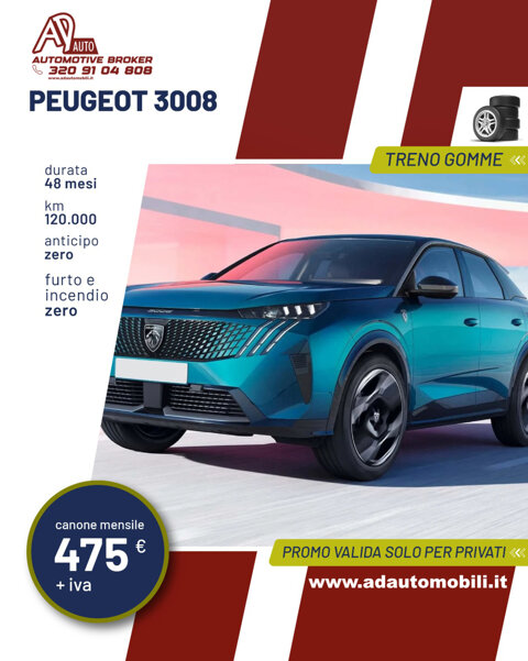Noleggio peugeot 3008 hybrid - Ad Automobili Lavello