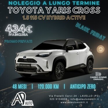 Noleggio Lungo Termine Toyota Yaris Cross Full Hyb Noleggio Lungo Termine Toyota Yaris Cross Full Hyb