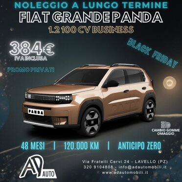 Noleggio Grande Panda a canone fisso. La city car Noleggio Grande Panda a canone fisso. La city car