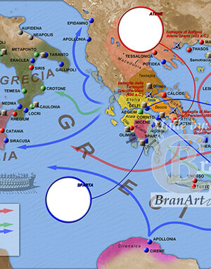 Mappa Grecia antica.