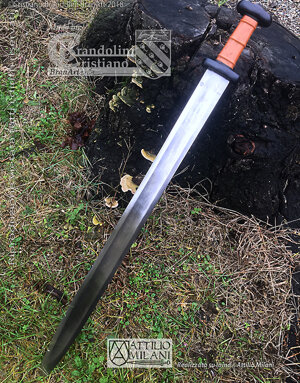 Spatha longobarda VI-VII secolo da Spilamberto, Peso 1039 gr. Battle Ready.