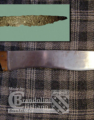 Coltellaccio da guerra lateniano, dalla fossa votiva di Arsago Seprio. II-I secolo a.C.