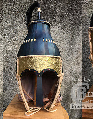 Elmo lamellare longobardo di re Agilulfo, VII secolo d.C.