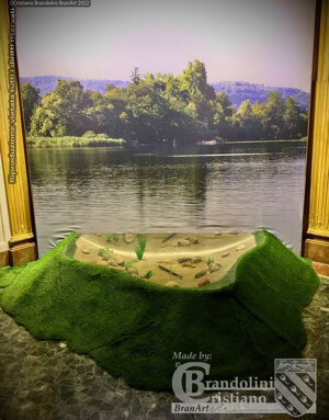 Ricostruzione ambiente lacustre con deposito votivo di spade.