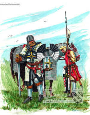 Cavaliere medievale teutonico.