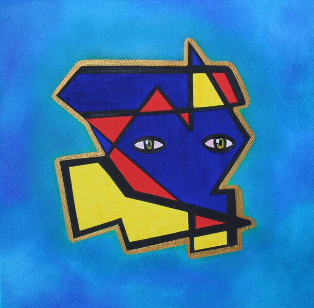 1 classificato sezione pittura - giacomo minella - scatto felino - olio su tela - cm 40x40 (1).jpeg