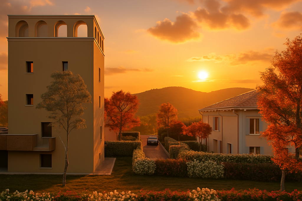 tramonto verso tizzano