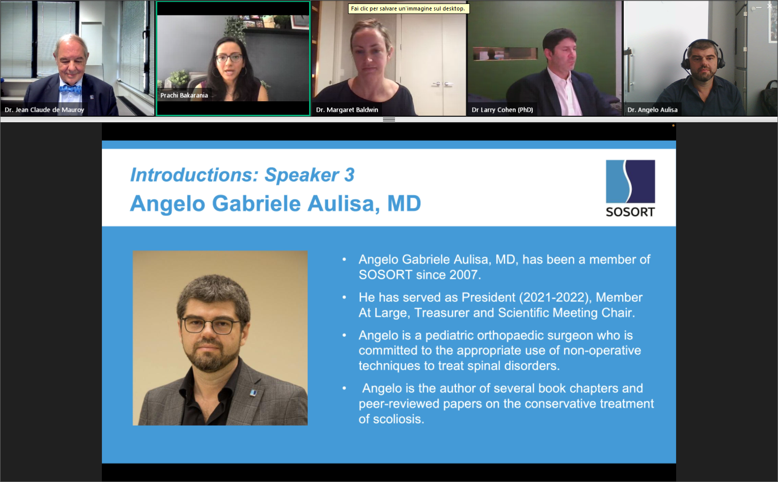 SOSORT WEBINAR on Sagittal Plane