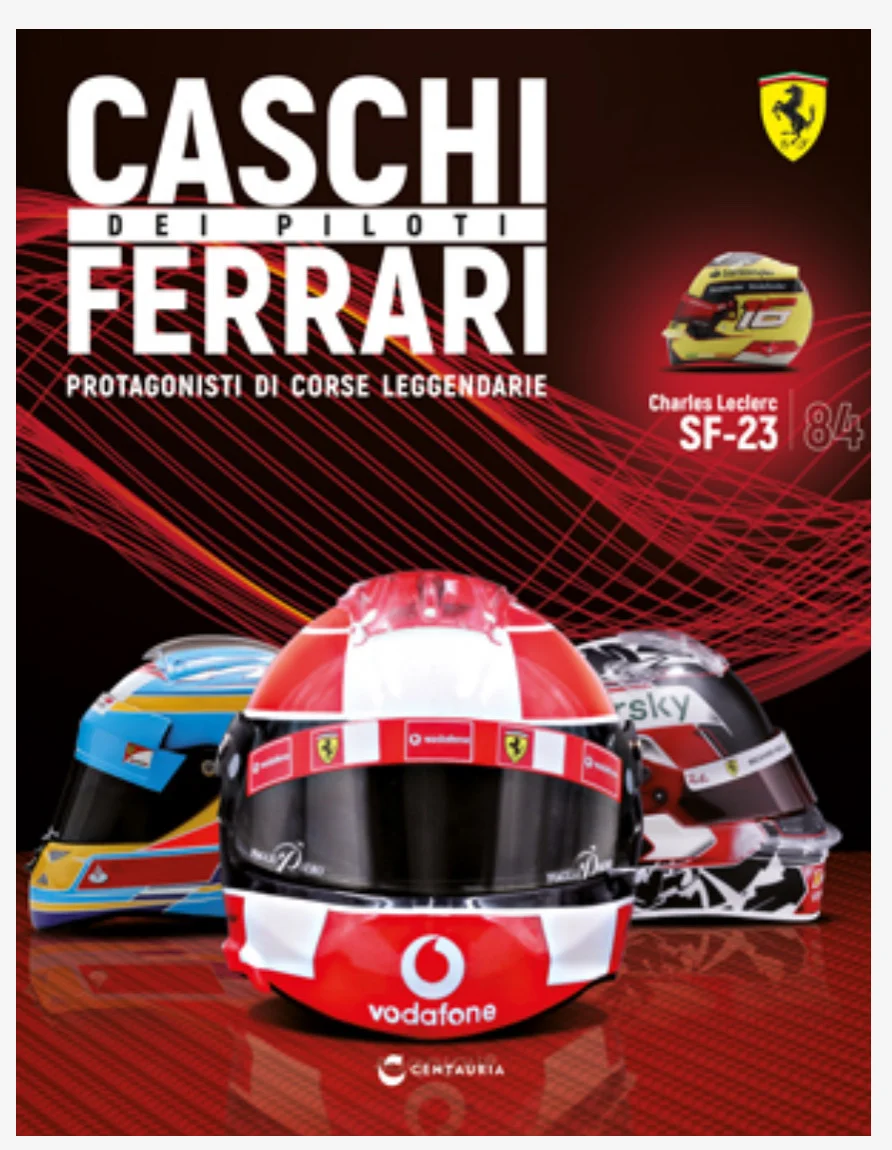 Caschi Ferrari uscita 84 LECLERC MONZA 2023