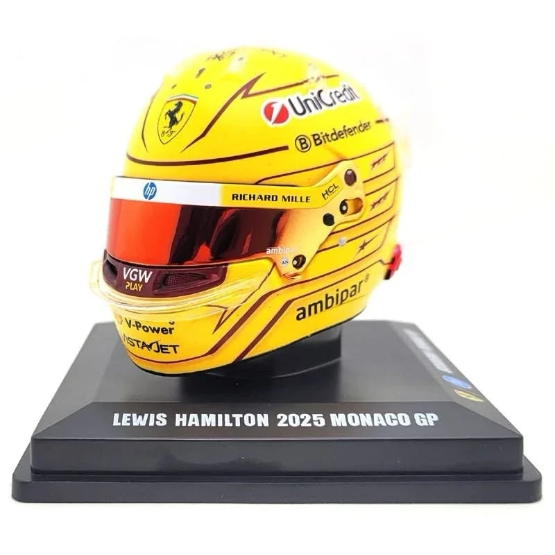 Lewis Hamilton Ferrari Monaco 2025 Helmet 1/5 ScaleaLooksmart