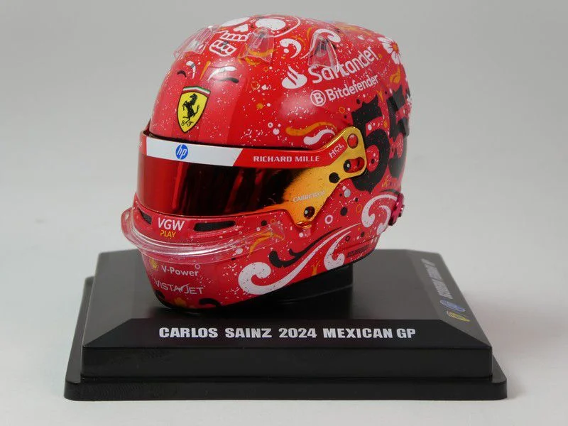 Carlos Sainz Casco Ferrari Vincitore Messico GP 2024 Scala 1:5 Looksmart