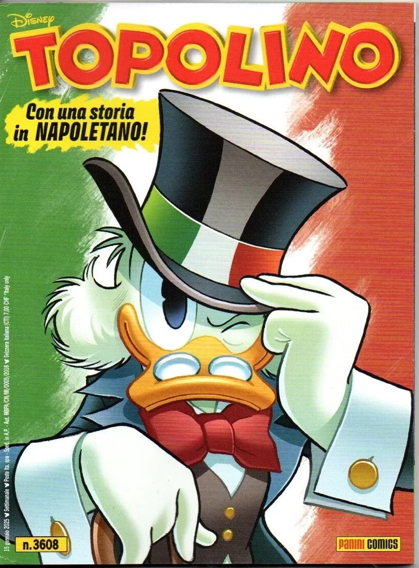 TOPOLINO NUMERO 3608 IN DIALETTO NAPOLETANO