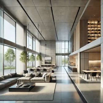 dall·e 2025-01-12 18.50.51 - a realistic interior of a modern house designed for an architecture and engineering website. the room features a spacious open-plan living area with h