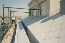 42 - v. del Casaletto (RM) Impermeabilizzazione con resine armate copertura condominiale