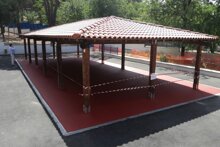 69 - Scuola Baccano Tettoia in Legno