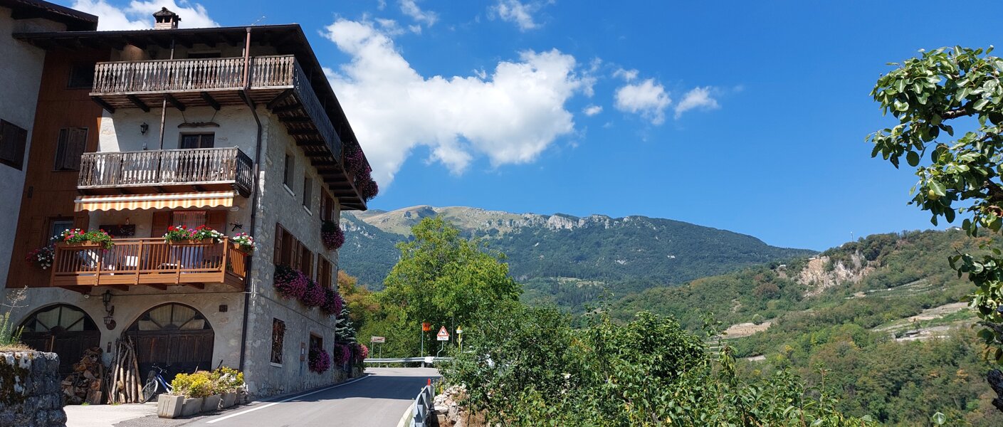 Lungo la strada da Chizzola a Brentonico.