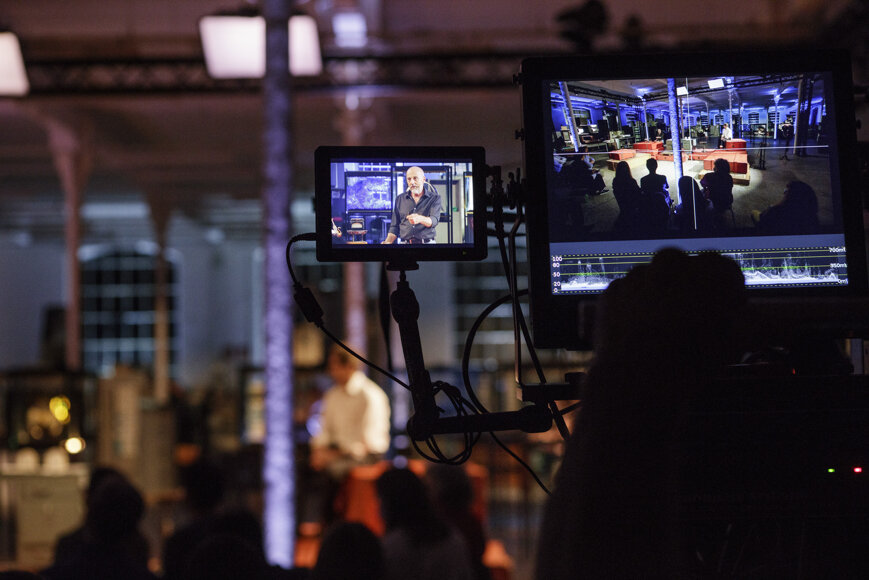 art director of La Fabbrica del Mondo installation for Marco Paolini and Telmo Pievani television program on Rai3