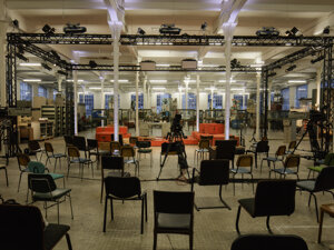 art director of La Fabbrica del Mondo installation for Marco Paolini and Telmo Pievani television program on Rai3