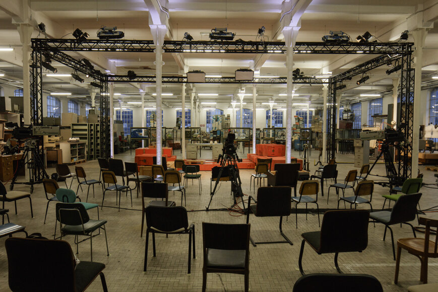 art director of La Fabbrica del Mondo installation for Marco Paolini and Telmo Pievani television program on Rai3
