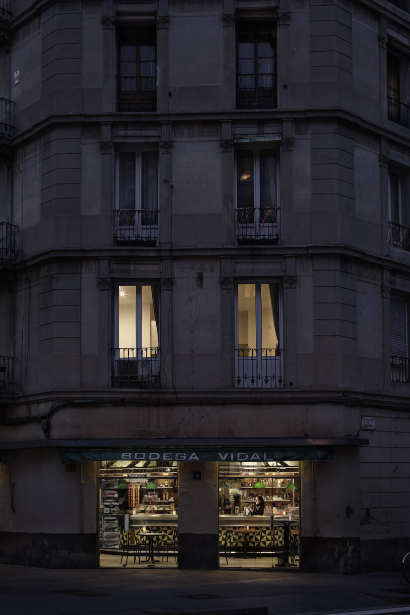 photography project in Barcelona neighborhood of Poble-sec about business shops and architecture