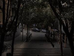 photography project in Barcelona neighborhood of Poble-sec about business shops and architecture