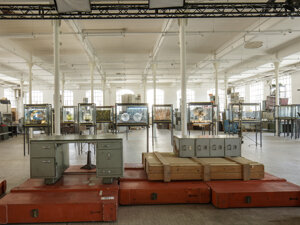 art director of La Fabbrica del Mondo installation for Marco Paolini and Telmo Pievani television program on Rai3