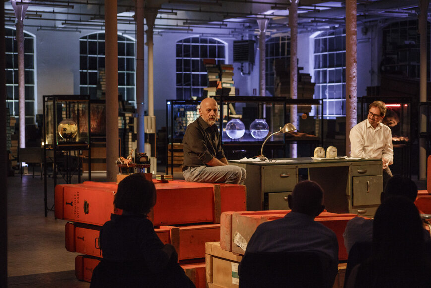 art director of La Fabbrica del Mondo installation for Marco Paolini and Telmo Pievani television program on Rai3