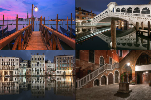 sessione di workshop fotografico sul campo a venezia