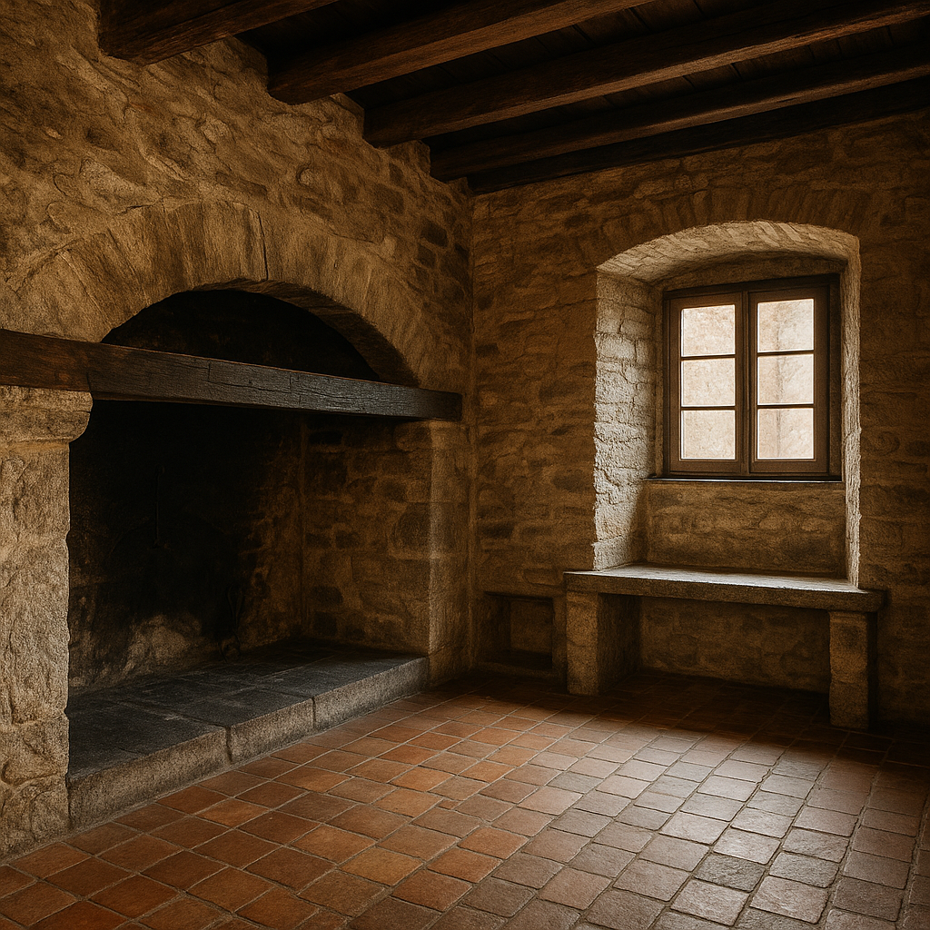 Una casa fatta di arte silenziosa delle pietre che ricordano Una casa fatta di arte silenziosa delle pietre che ricordano