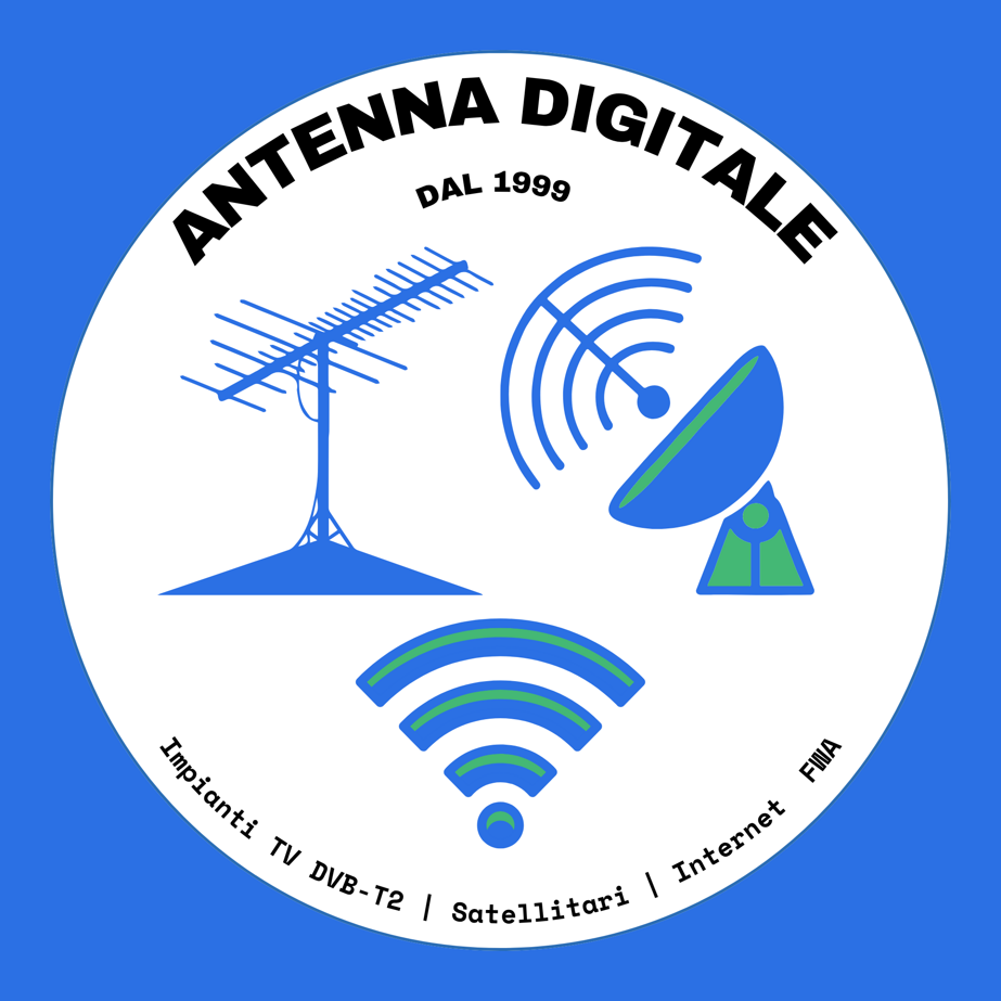 logo antennista tv, dtt, sat & internet