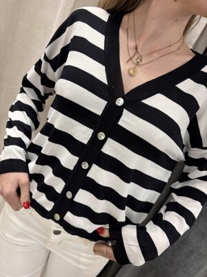 cardigan-in-viscosa-a-righe-scollo-a-v-con-bottoni-leggermente-crop-vestibilita-morbida