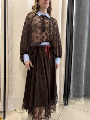 gonna-pizzo-lunga-con-sottoveste-e-elastico-in-vita-di-doppio-colore-e-laccino