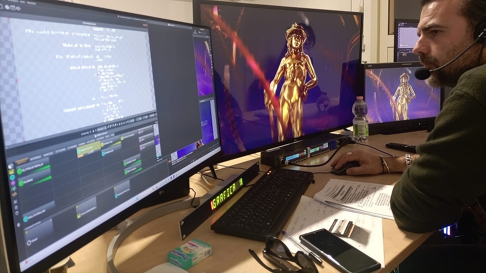 LiveBoard 4K: all the graphics and media of the David di Donatello LIVE show