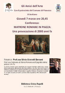 conferenza matrone romane biblioteca
