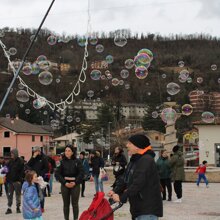 DANIELE IL MAGO DELLE BOLLE CARNEVALE A CASCIA