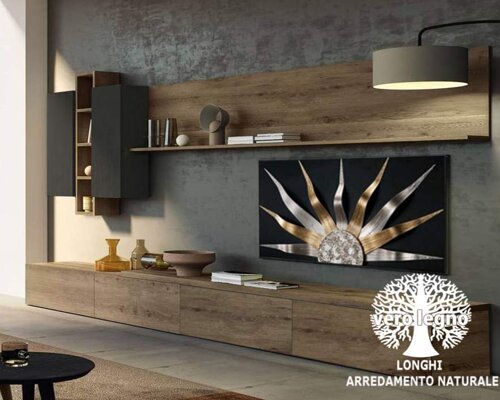 parete attrezzata in legni masselli parete attrezzata in legni masselli