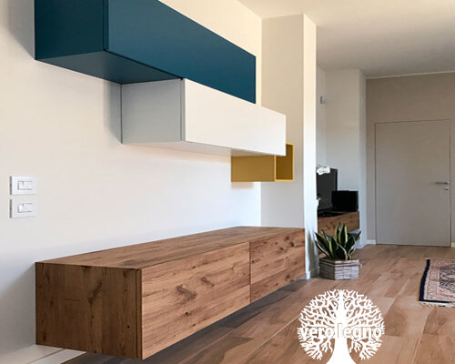 PARETE LIVING LEGNO MASSELLO SU MISURA PARETE LIVING LEGNO MASSELLO SU MISURA