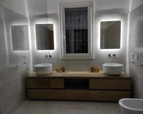 mobile bagno in legno massello bologna