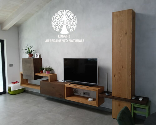 living giorno porta tv in legno massello moderni