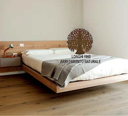 letto contenitore effetto sospeso in legno letto contenitore effetto sospeso in legno