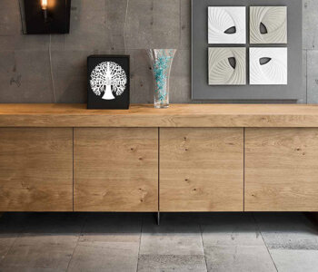 CREDENZA IN ROVERE NATURALE FORTE SPESSORE CREDENZA IN ROVERE NATURALE FORTE SPESSORE