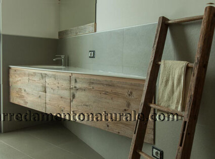 MOBILE BAGNO ANGOLARE LEGNO RUSTICO MOBILE BAGNO ANGOLARE LEGNO RUSTICO