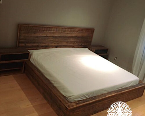 letto contenitore in legno rustico Firenze Toscana