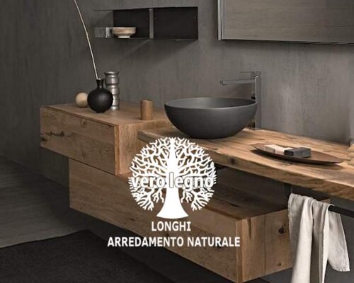 mobili bagno SU MISURA in legno massello vercelli