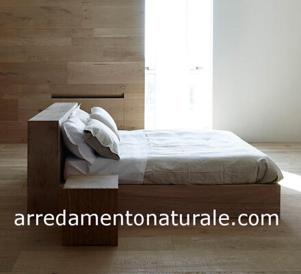 letto cubo con sponde larghe in legno noce chiaro letto cubo con sponde larghe in legno noce chiaro