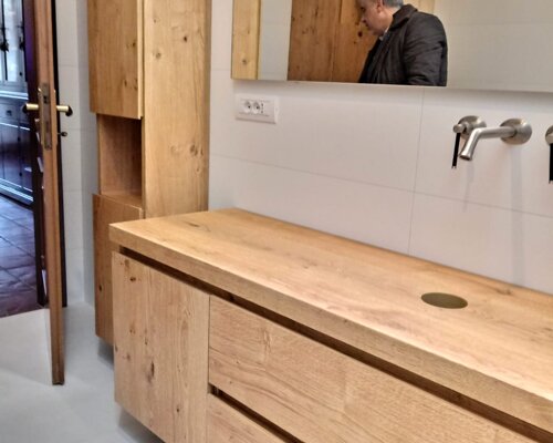 mobile bagno cm 160 con anta e cassetti lecco