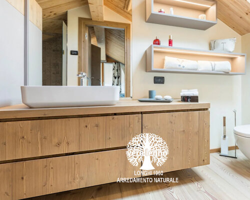 MOBILE BAGNO LEGNO MASSELLO SU MISURA bergamo